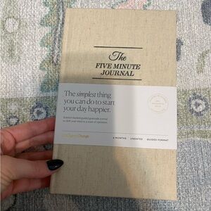 The Five Minute Journal in Cream NWT